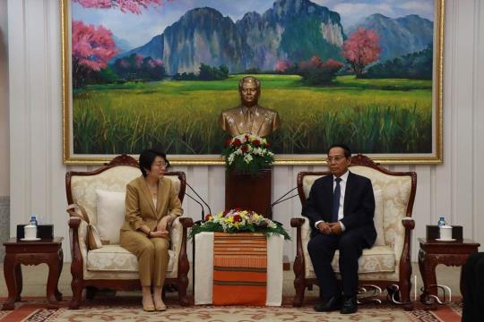  Vice President Welcomes New Chinese Ambassador to Laos